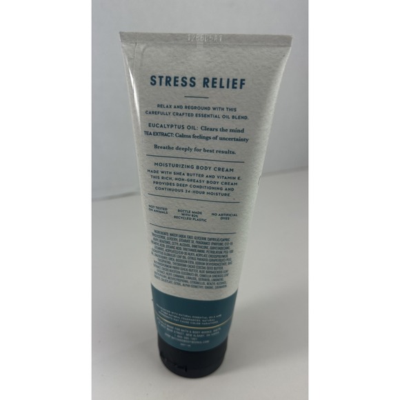 Bath & Body Works Aromatherapy Stress Relief Eucalyptus Tea Moisturizing Cream - Picture 5 of 5